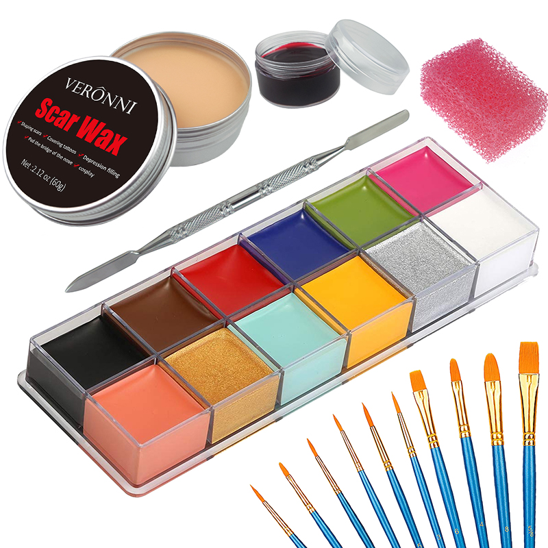 Kit de maquillaje SFX, 12 colo - Body Paint Sfx reseña y precio