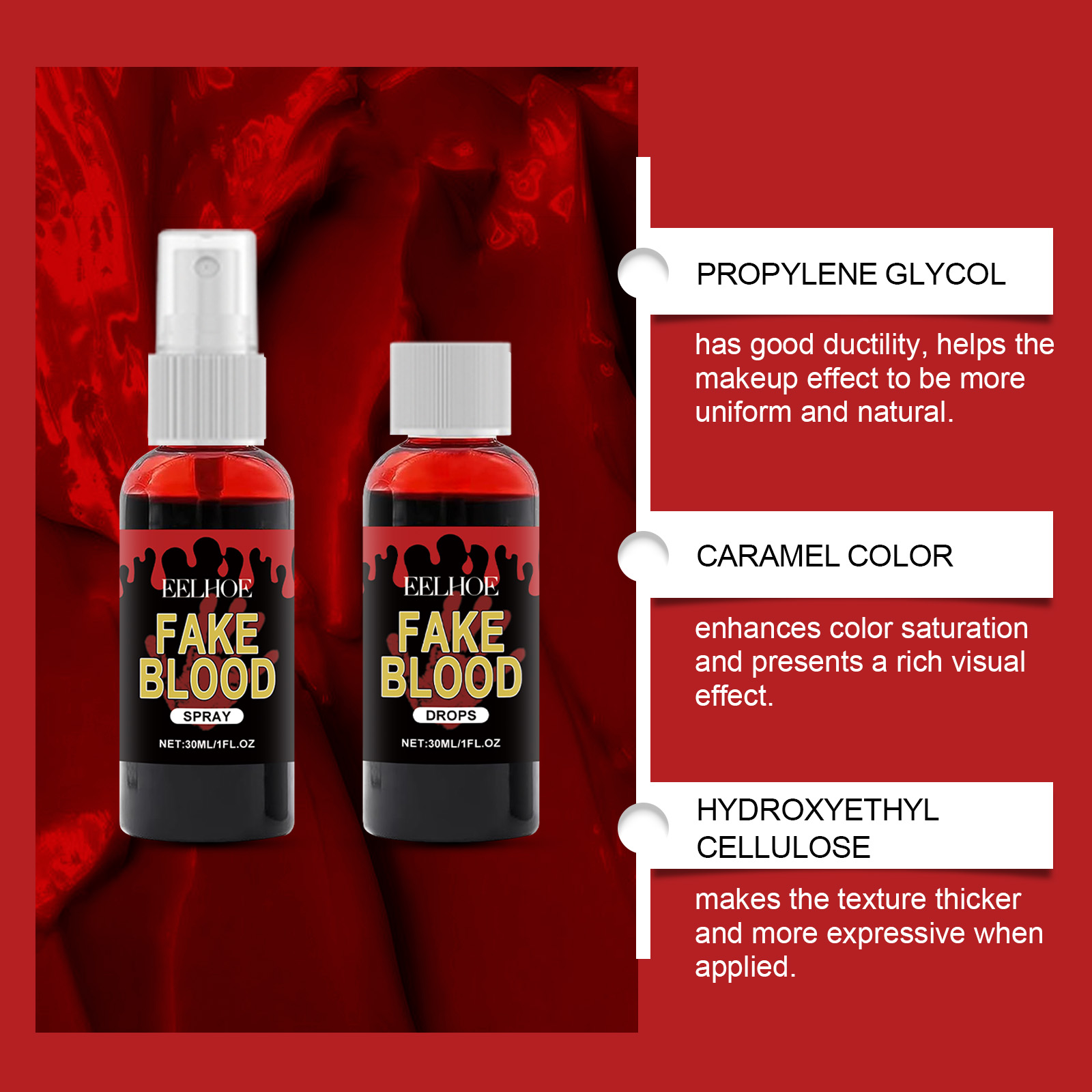 Kit profesional de gel de sang - Body Paint Sfx reseña y precio