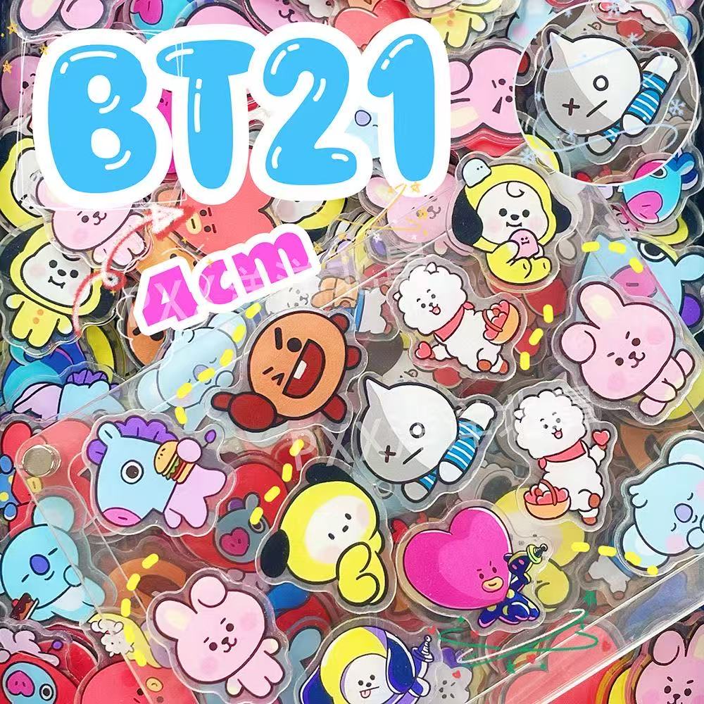 100 piezas BT21 BTS de acrílic - Cosplay Material For Prop reseña y precio